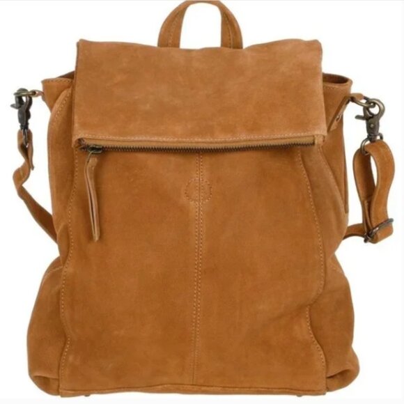 Free People Tiger-eye Large Backpack Suede Leather NWT🆕💥📦⌚🏃🏻💨⚡🚚 - Picture 4 of 15